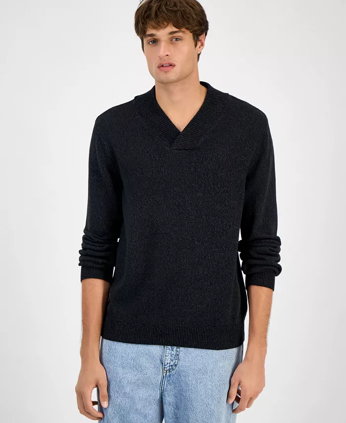 Мужской свитер с шалевым воротником Sun + Stone, серый
Мужской свитер с шалевым воротником Sun + Stone, серый