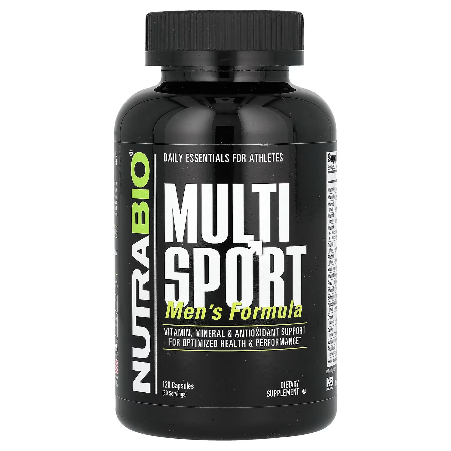 Добавка NutraBio MultiSport Supplement, 120 капсул
Добавка NutraBio MultiSport Supplement, 120 капсул
