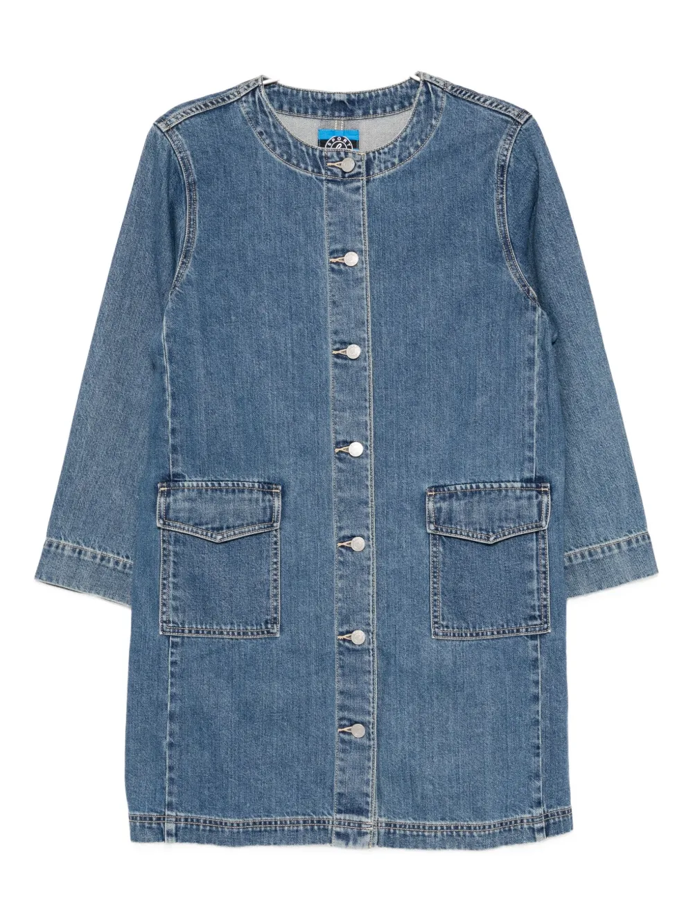 Джинсовое платье с нашивкой-логотипом SPORT b. by agnès b., синий
Джинсовое платье с нашивкой-логотипом SPORT b. by agnès b., синий