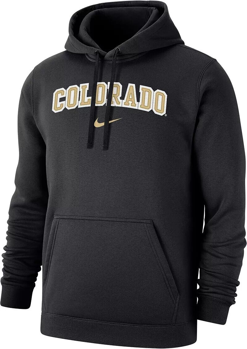 Мужской черный флисовый пуловер с худи Nike Colorado Buffaloes Club
Мужской черный флисовый пуловер с худи Nike Colorado Buffaloes Club
