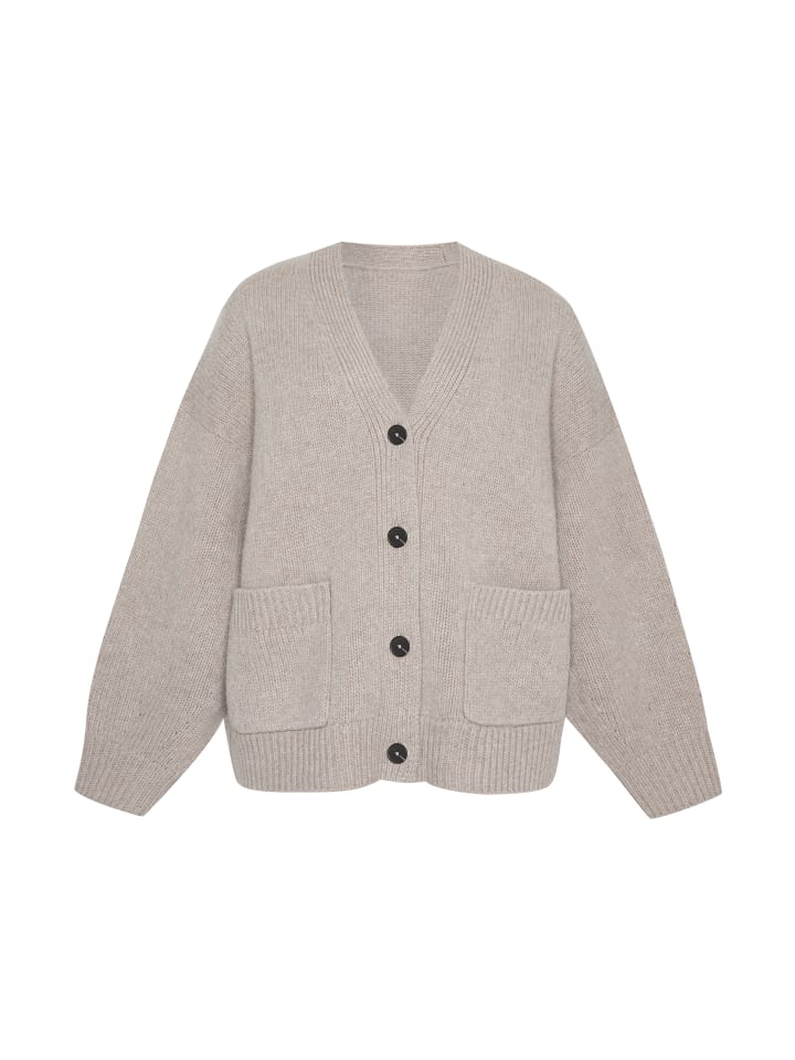 Кардиган свободного кроя из смеси кашемира и шерсти, меланжевый цвет кэмел Style Republic
Кардиган свободного кроя из смеси кашемира и шерсти, меланжевый цвет кэмел Style Republic