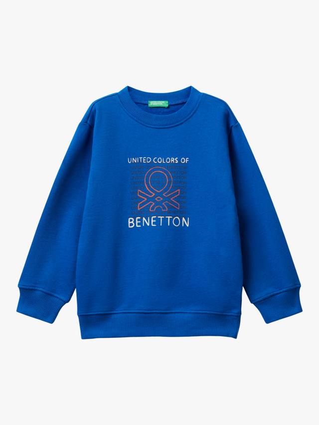 Детский свитшот из хлопкового флиса с круглым вырезом Benetton, Blue
Детский свитшот из хлопкового флиса с круглым вырезом Benetton, Blue