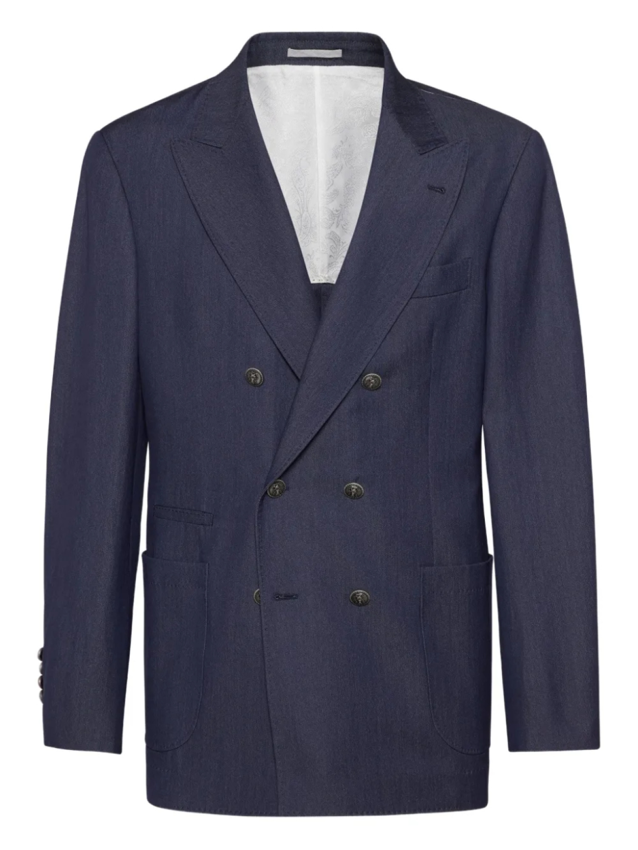 Brunello Cucinelli деконструированный пиджак, синий
Brunello Cucinelli деконструированный пиджак, синий