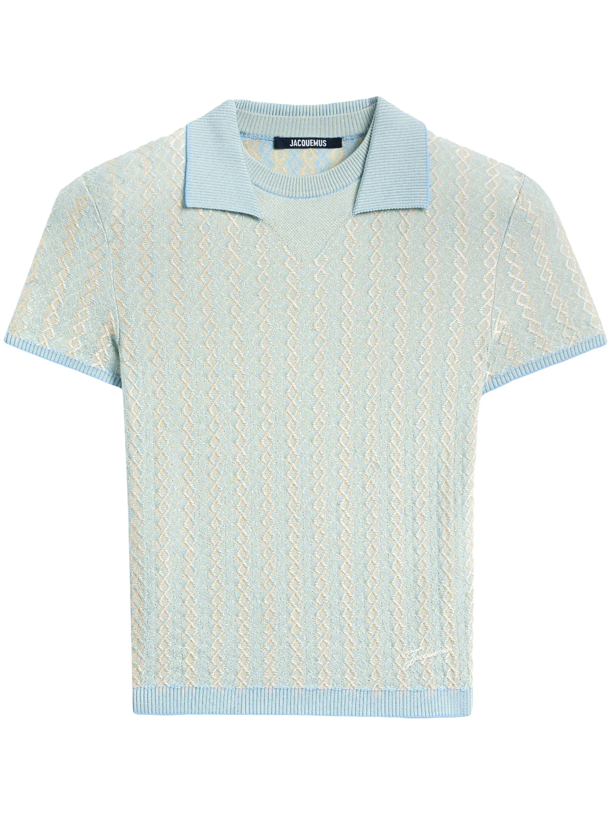 Рубашка поло с вышивкой Jacquemus, синий
Рубашка поло с вышивкой Jacquemus, синий