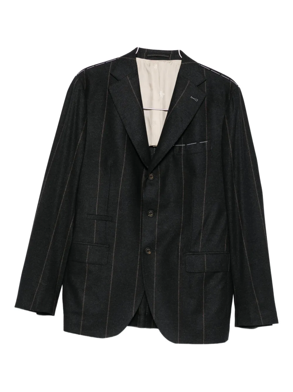 Костюм из смесовой шерсти в тонкую полоску Eleventy, черный
Костюм из смесовой шерсти в тонкую полоску Eleventy, черный