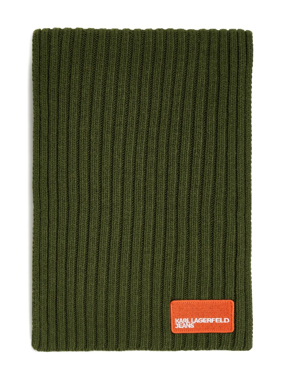 Шарф в рубчик с нашивкой-логотипом Karl Lagerfeld Jeans, зеленый
Шарф в рубчик с нашивкой-логотипом Karl Lagerfeld Jeans, зеленый
