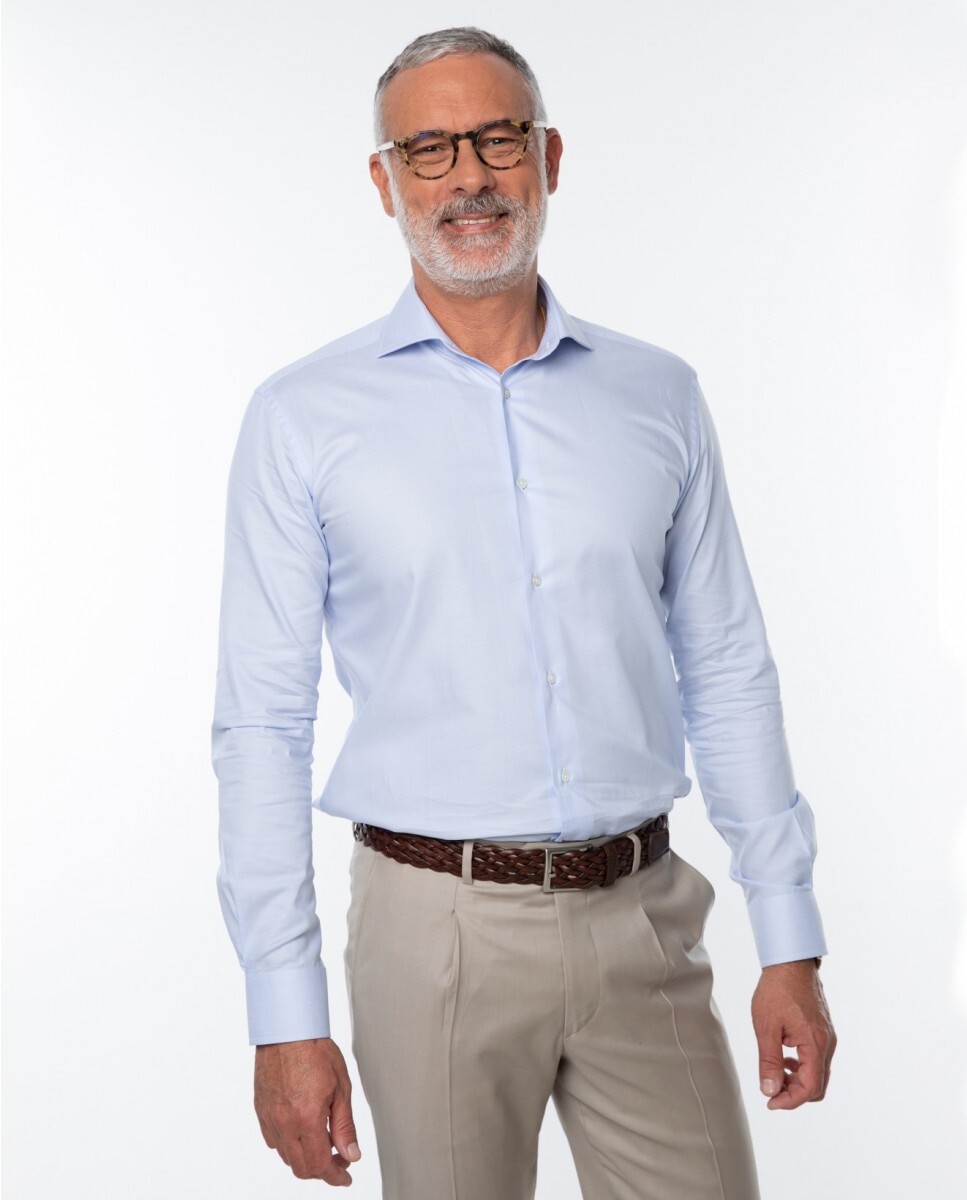 Мужская узкая хлопковая рубашка светло-синего цвета Wickett Jones, светло-синий
Мужская узкая хлопковая рубашка светло-синего цвета Wickett Jones, светло-синий