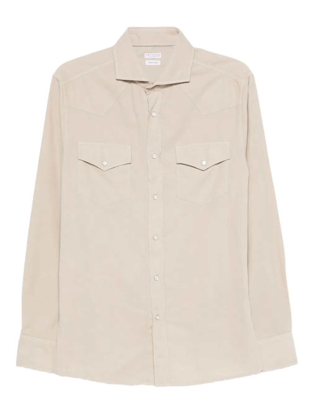 Хлопковая рубашка с двумя карманами Brunello Cucinelli, нейтральный
Хлопковая рубашка с двумя карманами Brunello Cucinelli, нейтральный