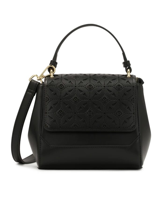 Сумочка с перфорированным декором на клапане. Kazar, черный
Сумочка с перфорированным декором на клапане. Kazar, черный