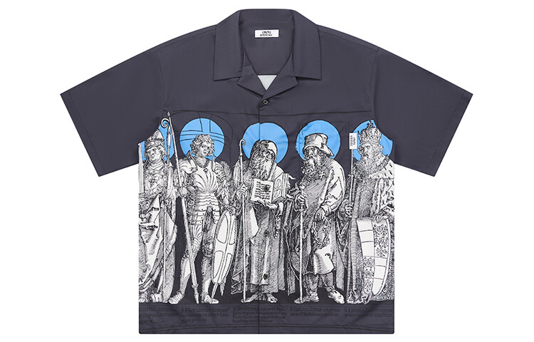 EMPTY REFERENCE Рубашка унисекс, Синий с черной надписью
EMPTY REFERENCE Рубашка унисекс, Синий с черной надписью