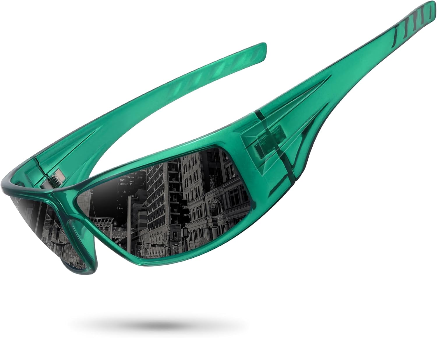 Поляризованные спортивные солнцезащитные очки для мужчин и женщин, небьющаяся оправа, для велоспорта, рыбалки, обтекаемая форма, защита от УФ-излучения UV400 Ofwin, 1-clear Green/Gray Lens
Поляризованные спортивные солнцезащитные очки для мужчин и женщин, небьющаяся оправа, для велоспорта, рыбалки, обтекаемая форма, защита от УФ-излучения UV400 Ofwin, 1-clear Green/Gray Lens