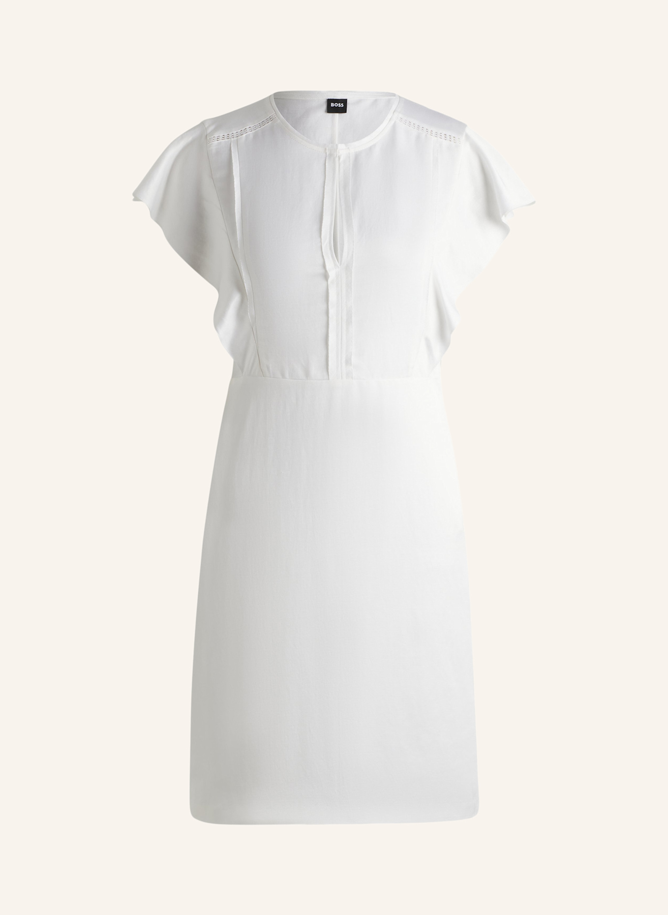 Деловое платье deliniara regular fit Boss, белый
Деловое платье deliniara regular fit Boss, белый