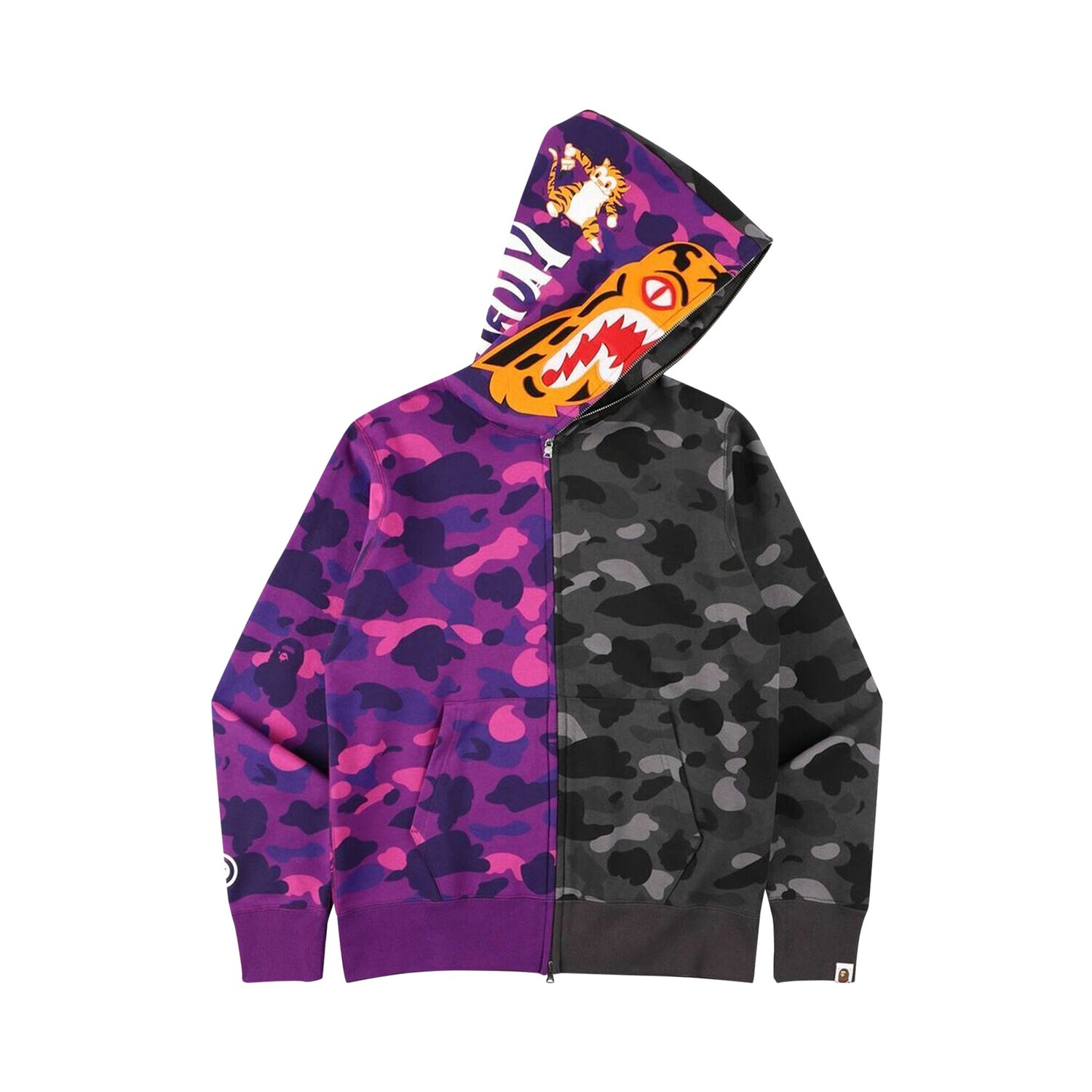 Толстовка на молнии с камуфляжным принтом BAPE Color, цвет Тигровая акула, фиолетовый
Толстовка на молнии с камуфляжным принтом BAPE Color, цвет Тигровая акула, фиолетовый