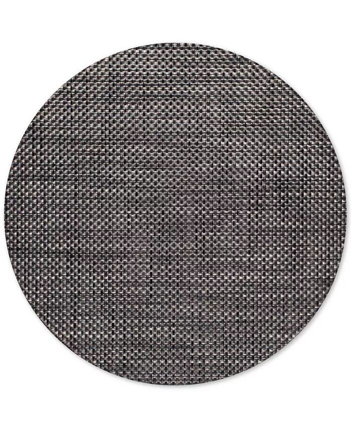 Плетеный виниловый круглый коврик для столовых приборов Basketweave Chilewich, серый
Плетеный виниловый круглый коврик для столовых приборов Basketweave Chilewich, серый