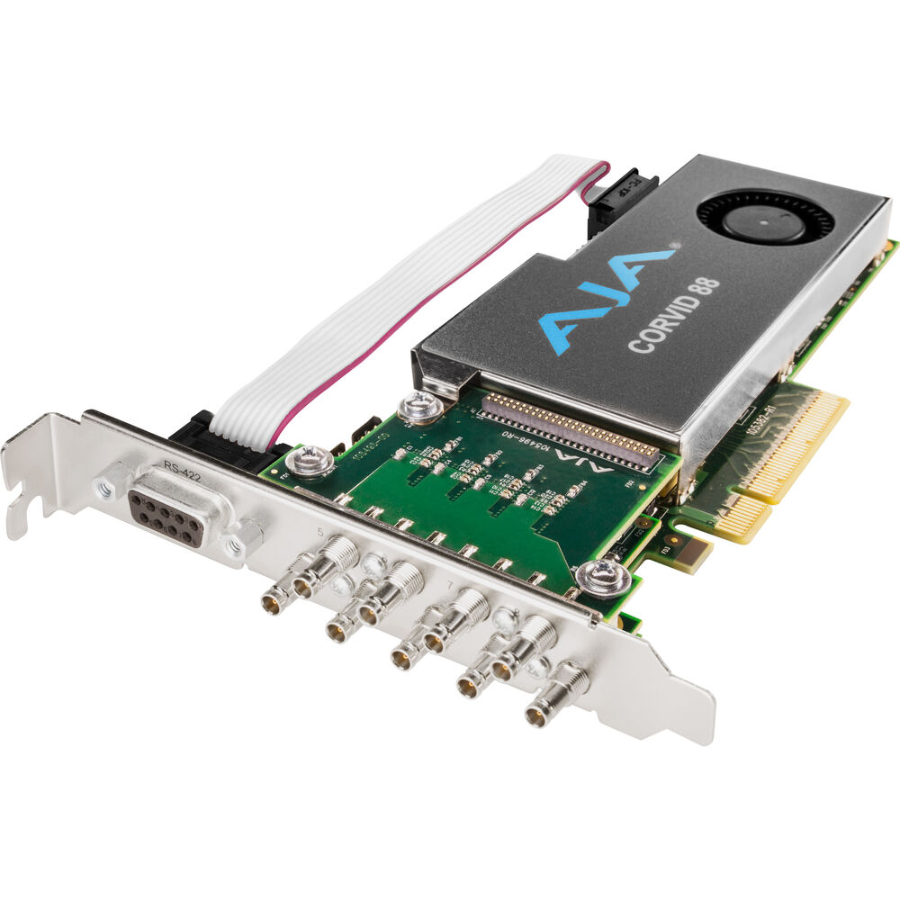 AJA Corvid 88 8-канальная 3G-SDI плата ввода-вывода с вентилятором (высокий кронштейн)
AJA Corvid 88 8-канальная 3G-SDI плата ввода-вывода с вентилятором (высокий кронштейн)