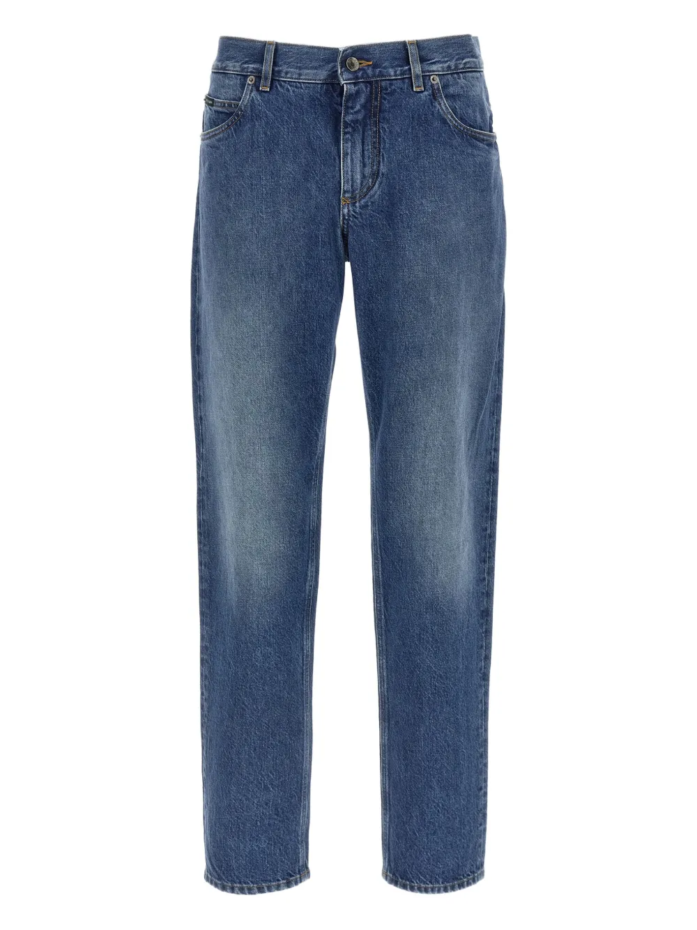 Джинсы с эффектом потертости и логотипом DOLCE & GABBANA, синий
Джинсы с эффектом потертости и логотипом DOLCE & GABBANA, синий