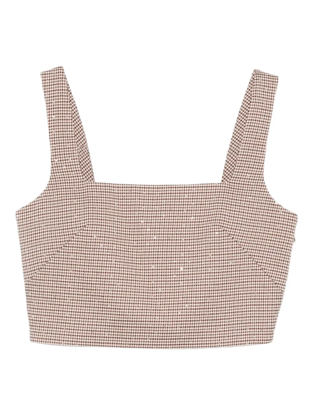 Клетчатый топ с квадратным вырезом Maje, коричневый
Клетчатый топ с квадратным вырезом Maje, коричневый