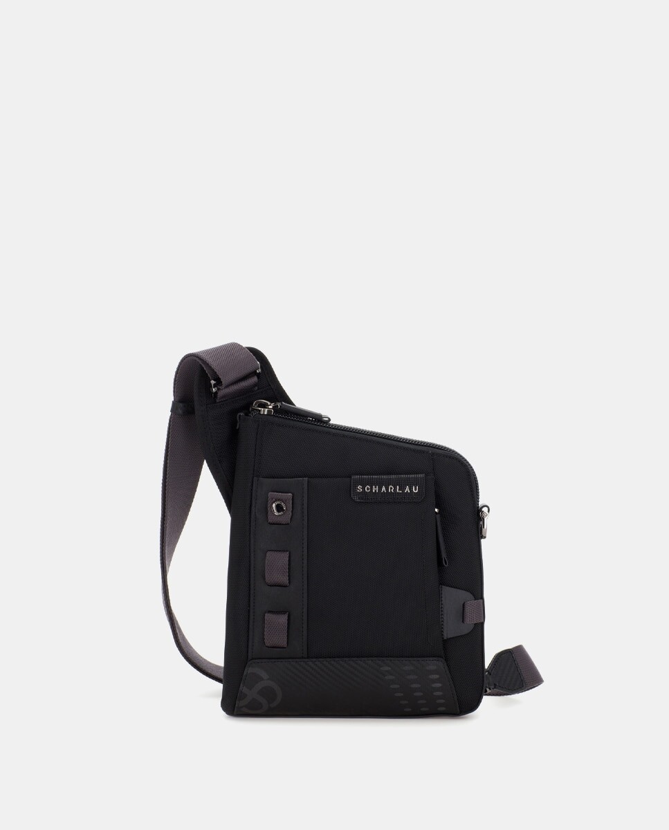 Мужская сумка через плечо из черной ткани Scharlau, черный
Мужская сумка через плечо из черной ткани Scharlau, черный
