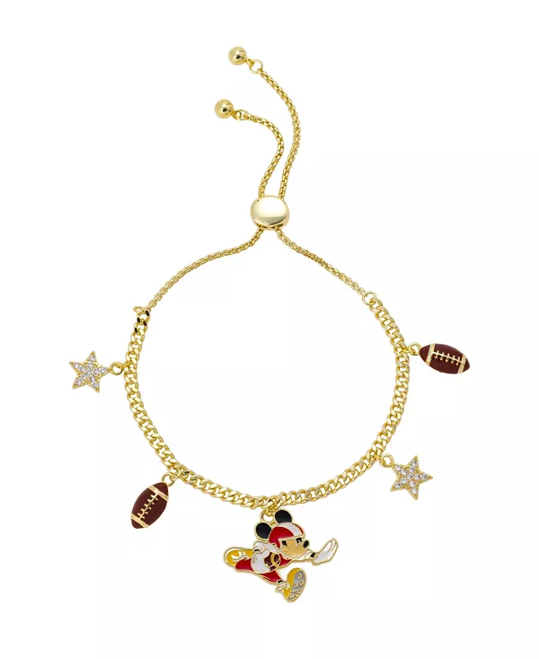 Браслет-Боло с подвеской в виде футбольного мяча с Микки Маусом из кубического циркония Disney, gold
Браслет-Боло с подвеской в виде футбольного мяча с Микки Маусом из кубического циркония Disney, gold