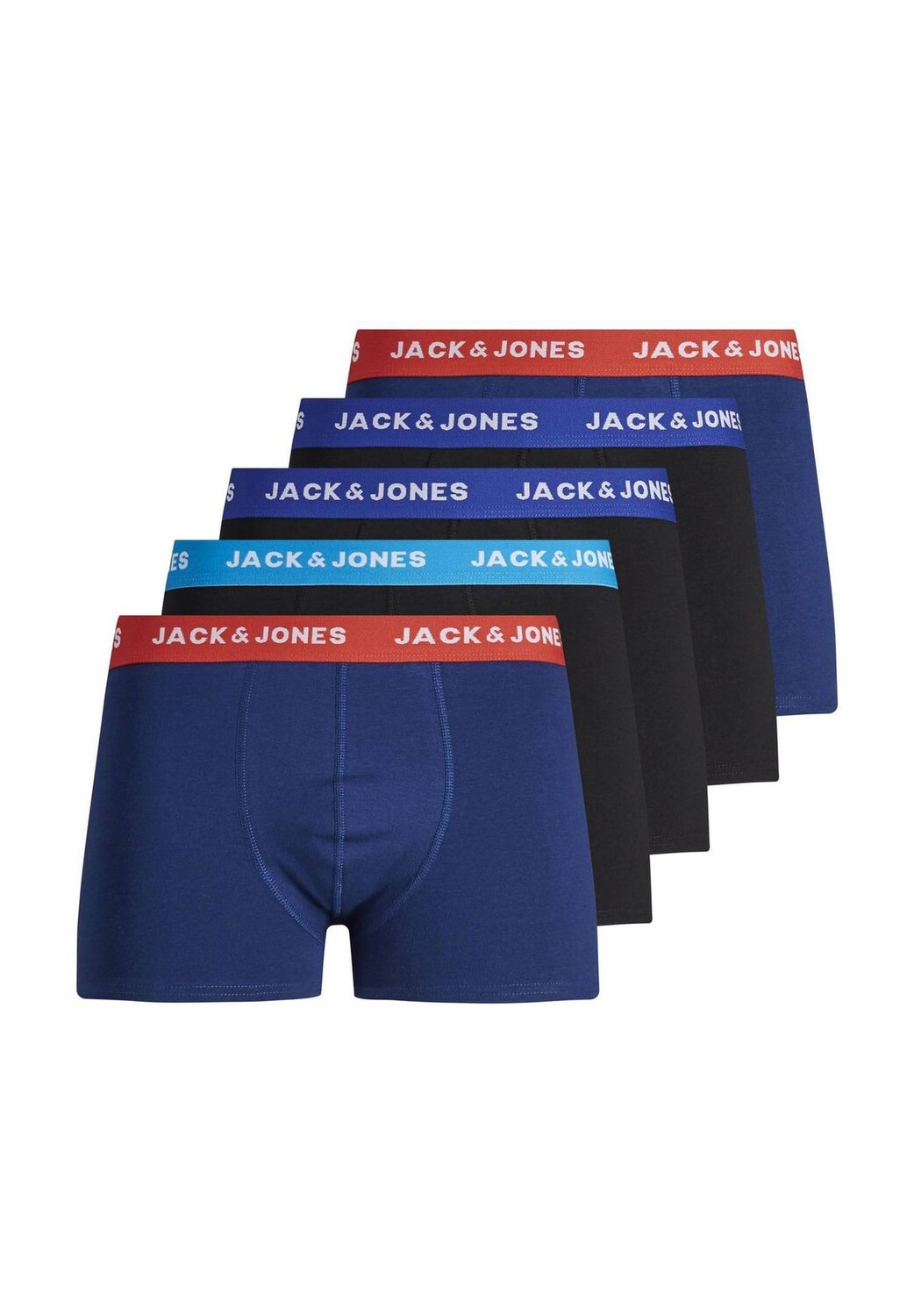 Мужские боксеры, 5 шт. - JACLEE TRUNKS, хлопок стрейч JACK & JONES, цвет Schwarz Blau
Мужские боксеры, 5 шт. - JACLEE TRUNKS, хлопок стрейч JACK & JONES, цвет Schwarz Blau
