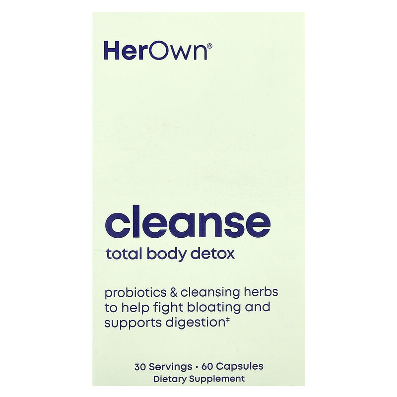 Her Own, Cleanse, 60 капсул
Her Own, Cleanse, 60 капсул