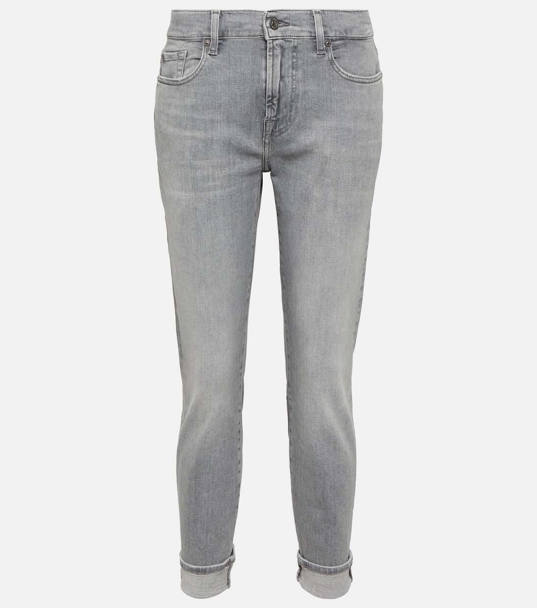 Узкие джинсы со средней посадкой 7 For All Mankind, серый
Узкие джинсы со средней посадкой 7 For All Mankind, серый