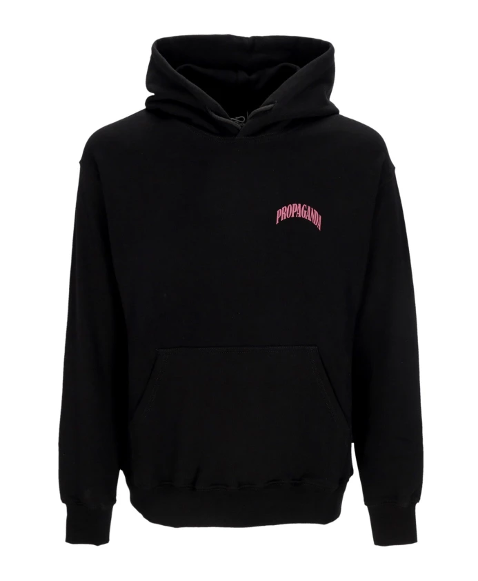 Черная толстовка с капюшоном и завязками Propaganda, черный
Черная толстовка с капюшоном и завязками Propaganda, черный