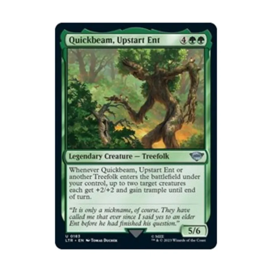 CCG Быстрый луч, Выскочка Энт (U), MTG - Universes Beyond: Lord of the Rings
CCG Быстрый луч, Выскочка Энт (U), MTG - Universes Beyond: Lord of the Rings