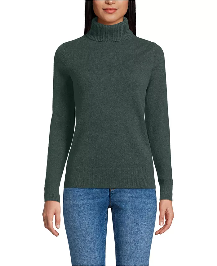 Женский кашемировый водолазка Lands' End, зеленый
Женский кашемировый водолазка Lands' End, зеленый