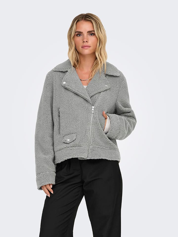 Куртка ONLY Teddyjacke, серый 
Куртка ONLY Teddyjacke, серый