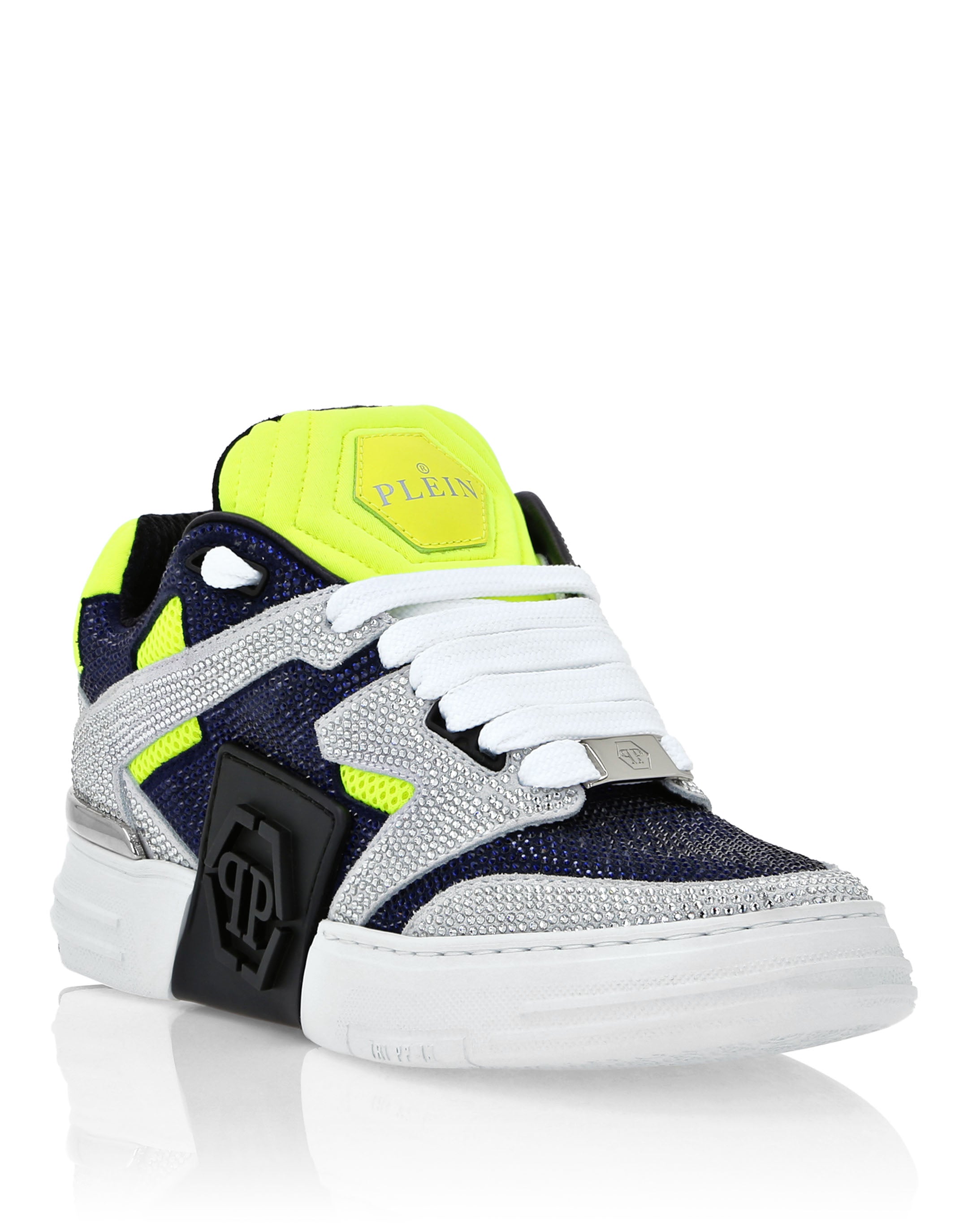Кроссовки из микса кожи Lo-Top со стразами PHILIPP PLEIN, темно-синий/желтый
Кроссовки из микса кожи Lo-Top со стразами PHILIPP PLEIN, темно-синий/желтый