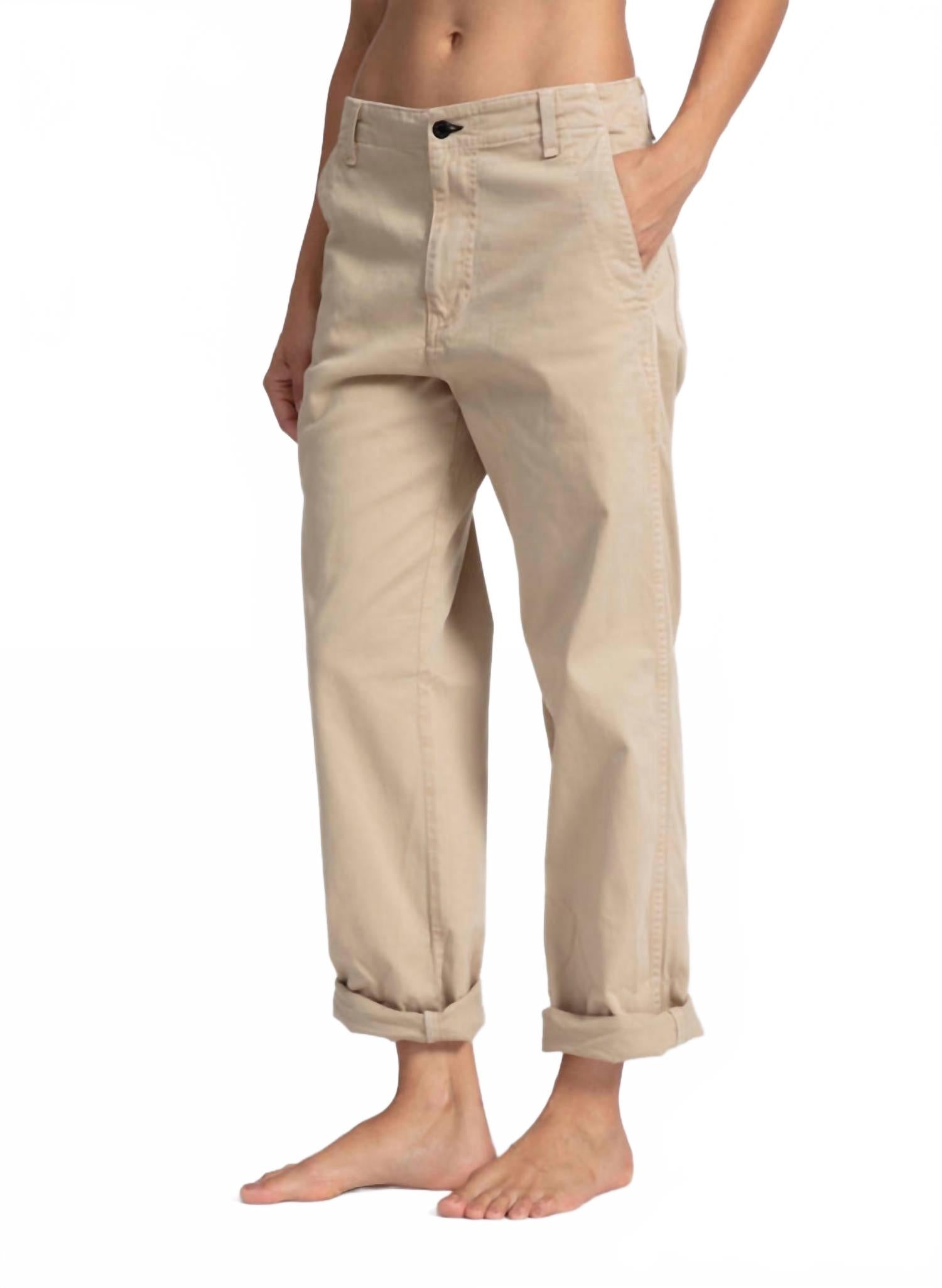 Хлопковые брюки чино цвета хаки ASKK NY
Хлопковые брюки чино цвета хаки ASKK NY