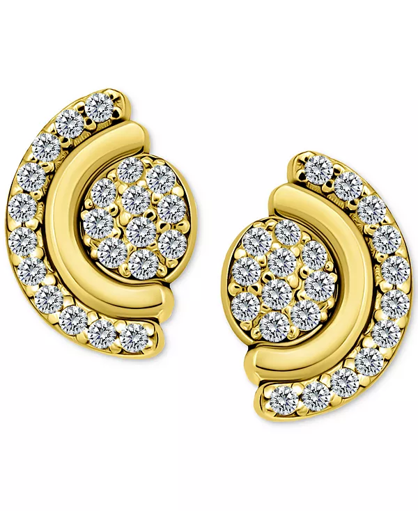 Серьги-Гвоздики с полуореолом из кубического циркония в паве из стерлингового серебра, эксклюзивно в Macy's Giani Bernini, yellow
Серьги-Гвоздики с полуореолом из кубического циркония в паве из стерлингового серебра, эксклюзивно в Macy's Giani Bernini, yellow