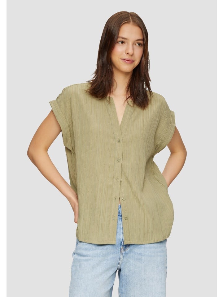 Блуза QS kurzarm, оливковый 
Блуза QS kurzarm, оливковый