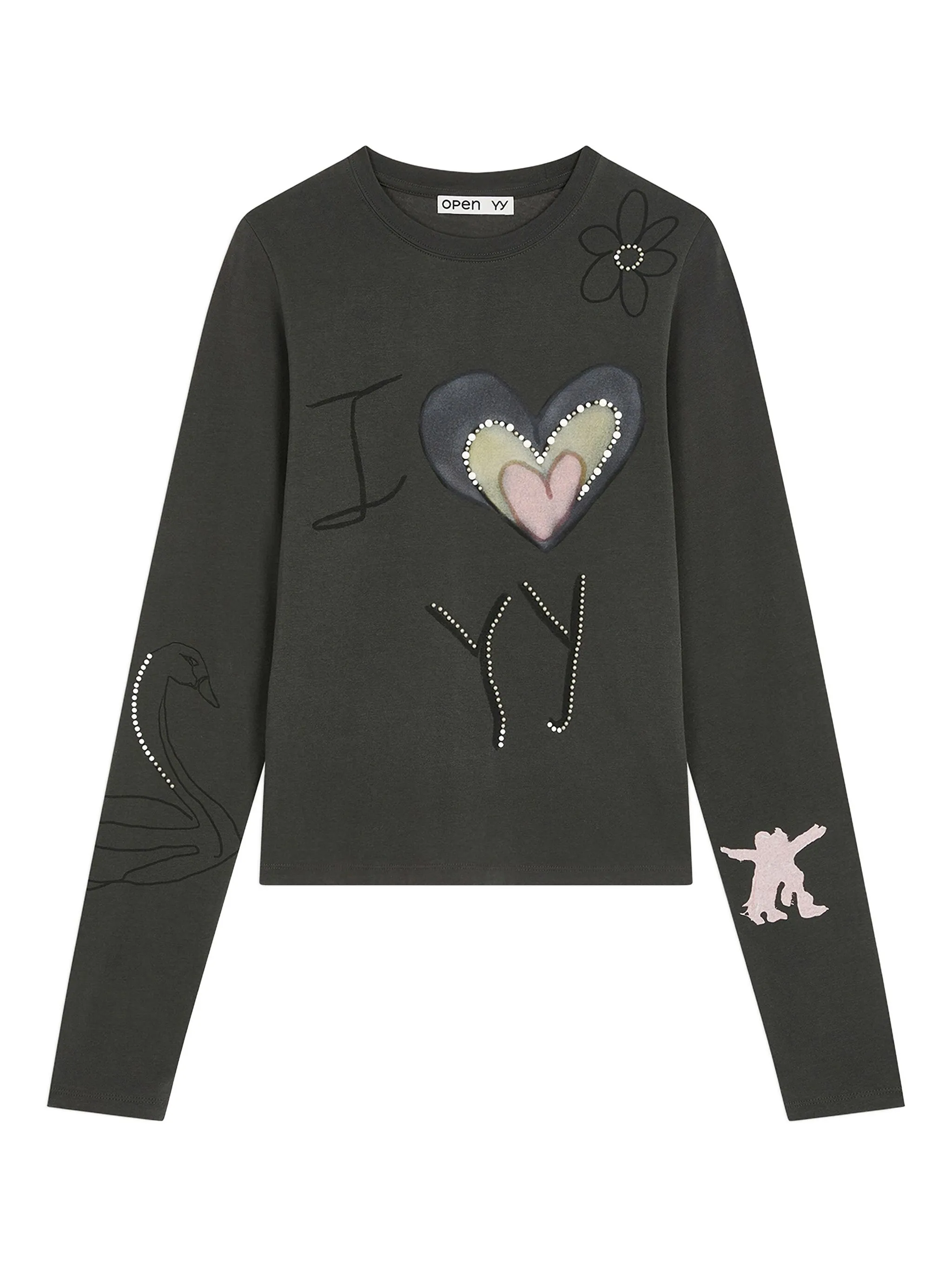 Футболка с круглым вырезом Open Yy, серый
Футболка с круглым вырезом Open Yy, серый