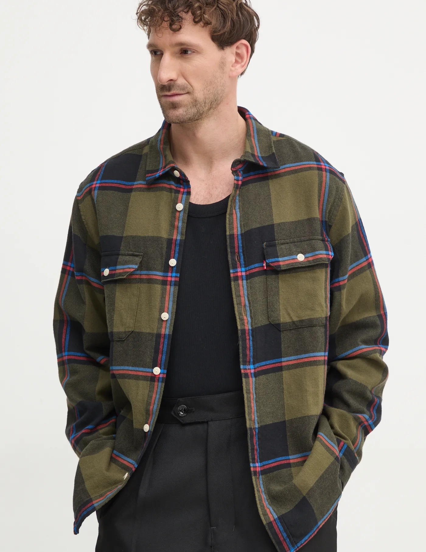 Хлопковая рубашка Levi's, зеленый
Хлопковая рубашка Levi's, зеленый