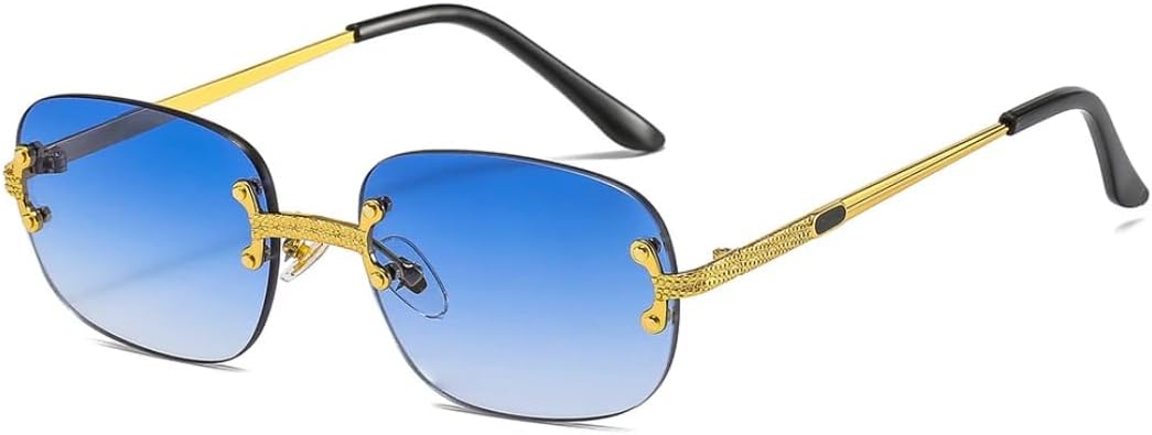 Роскошные дизайнерские солнцезащитные очки без оправы для женщин и мужчин, популярный винтажный панк, маленькие солнцезащитные очки с зеркальными линзами SZVVBKK, Blue
Роскошные дизайнерские солнцезащитные очки без оправы для женщин и мужчин, популярный винтажный панк, маленькие солнцезащитные очки с зеркальными линзами SZVVBKK, Blue