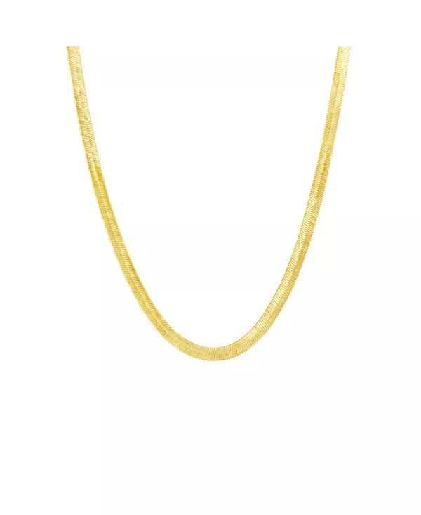 Ожерелье из стерлингового серебра с цепочкой-змейкой и узором «ёлочка» Spero London, gold
Ожерелье из стерлингового серебра с цепочкой-змейкой и узором «ёлочка» Spero London, gold