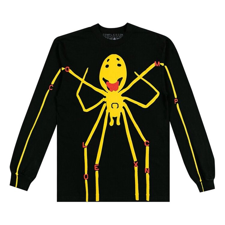 Лонгслив Cactus Plant Flea Market Complexcon Smiiiiley Spider Legs Long-Sleeve, черный 
Лонгслив Cactus Plant Flea Market Complexcon Smiiiiley Spider Legs Long-Sleeve, черный