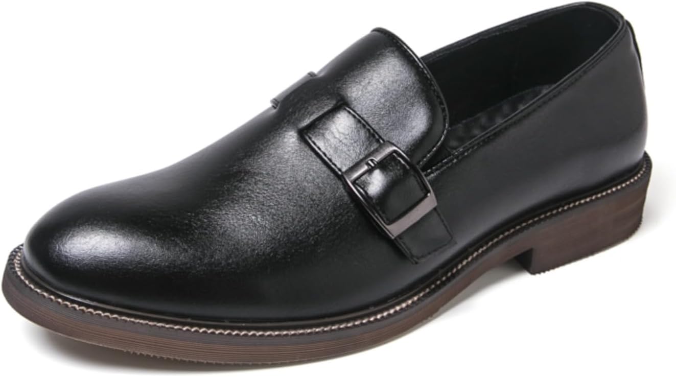 Мужские кожаные лоферы без шнурков с пряжкой, классический круглый носок, низкий каблук, формальные деловые туфли, легкая и удобная обувь для офиса, официальных мероприятий и свадеб Psieicwm, черный
Мужские кожаные лоферы без шнурков с пряжкой, классический круглый носок, низкий каблук, формальные деловые туфли, легкая и удобная обувь для офиса, официальных мероприятий и свадеб Psieicwm, черный
