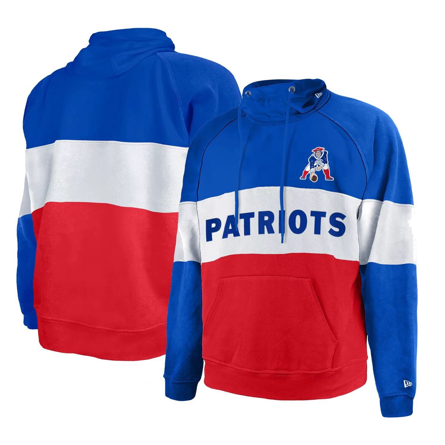 Мужской красный пуловер с капюшоном New England Patriots Big & Tall Throwback с цветными блоками реглан New Era
Мужской красный пуловер с капюшоном New England Patriots Big & Tall Throwback с цветными блоками реглан New Era
