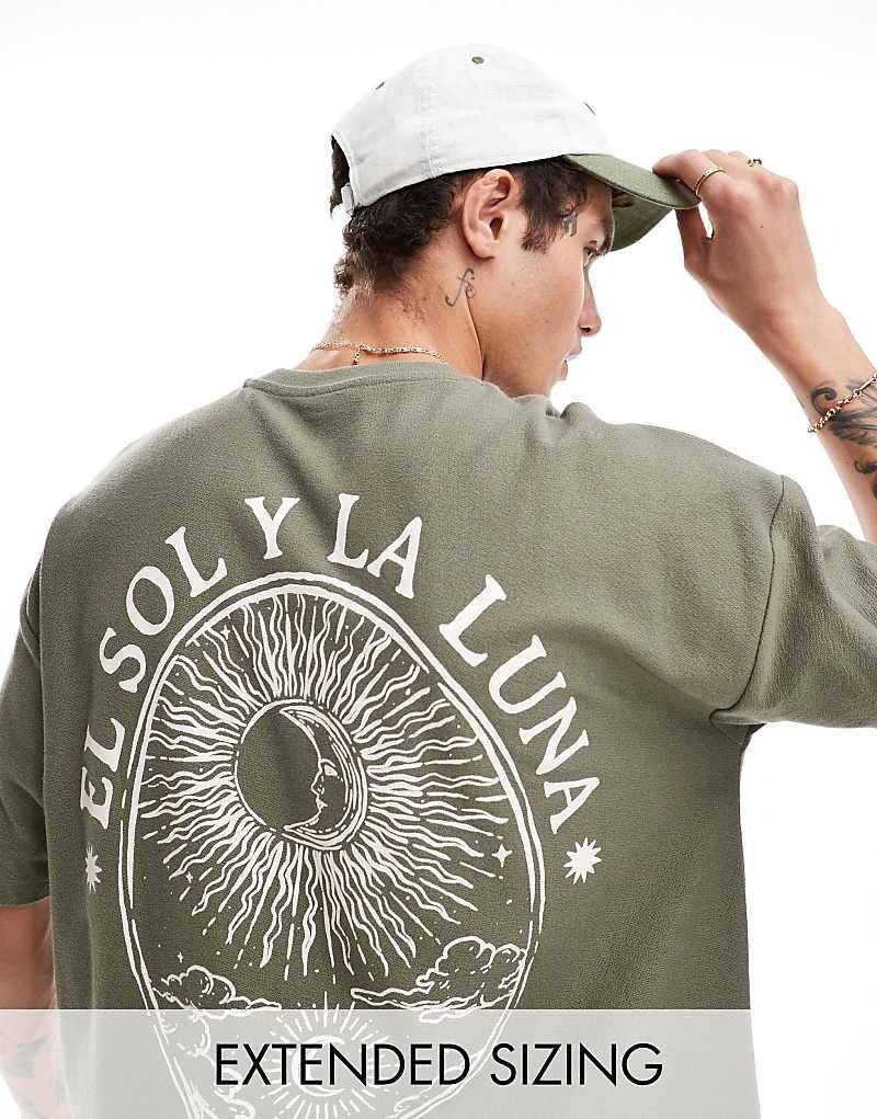 ASOS DESIGN – фактурная футболка оверсайз цвета хаки с принтом на спине
ASOS DESIGN – фактурная футболка оверсайз цвета хаки с принтом на спине