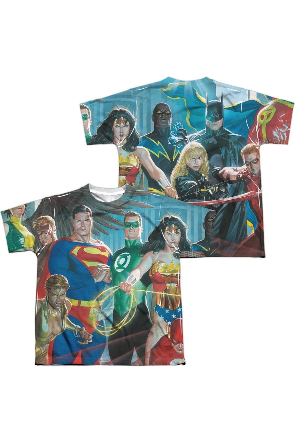 Футболка с коротким рукавом для детей "Лига Справедливости Америки: Лига Героев" (принт спереди и сзади) Gildan, белый
Футболка с коротким рукавом для детей "Лига Справедливости Америки: Лига Героев" (принт спереди и сзади) Gildan, белый