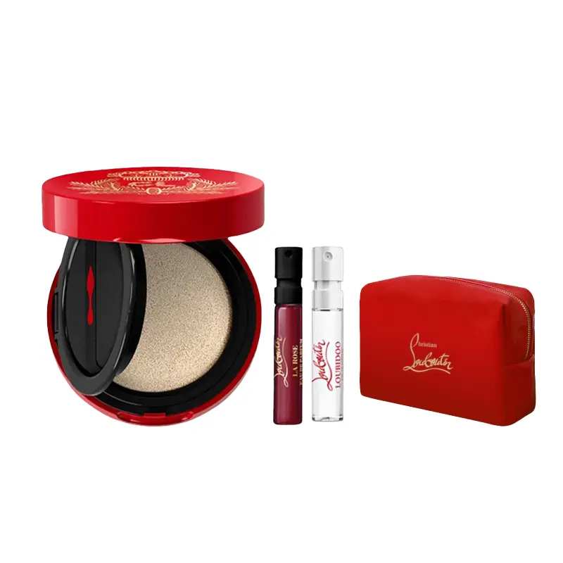 Мини-набор CL Mini Air Cushion Perfume Makeup Mini Sample для легкого нанесения и коррекции тона кожи 5g+2ml+2ml Christian Louboutin
Мини-набор CL Mini Air Cushion Perfume Makeup Mini Sample для легкого нанесения и коррекции тона кожи 5g+2ml+2ml Christian Louboutin