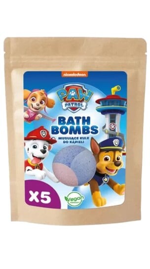Шипучие бомбочки для ванны для детей, 5 шт. PAW Patrol, Psi Patrol
Шипучие бомбочки для ванны для детей, 5 шт. PAW Patrol, Psi Patrol
