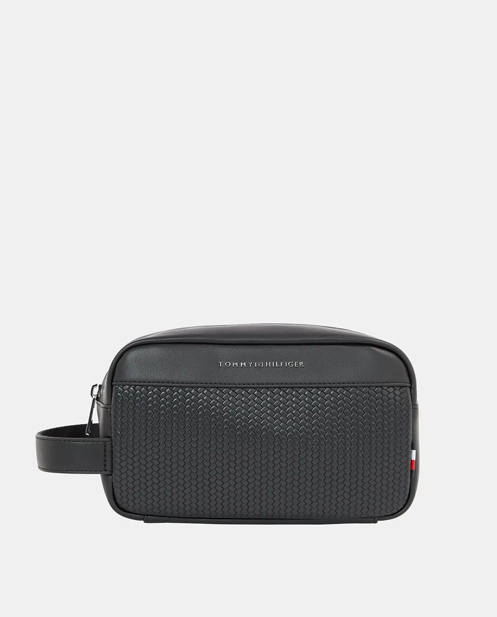 Мужской несессер из искусственной кожи с дизайном логотипа на передней стороне Tommy Hilfiger, черный
Мужской несессер из искусственной кожи с дизайном логотипа на передней стороне Tommy Hilfiger, черный