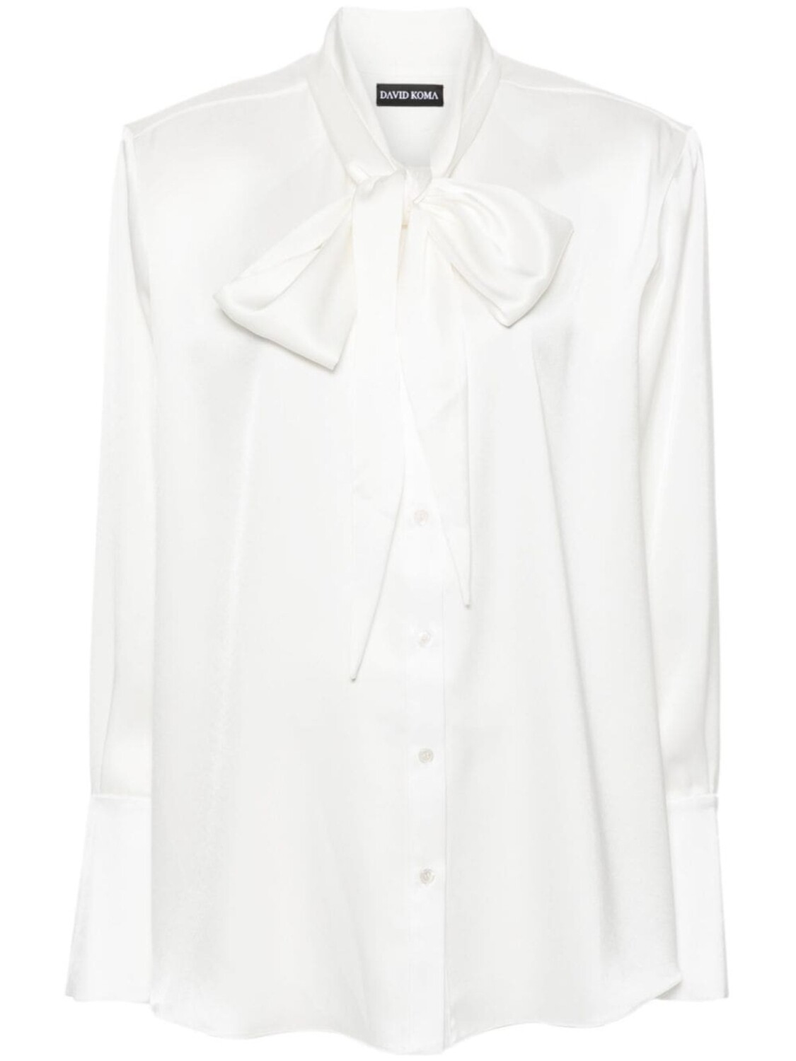 David Koma атласная рубашка с бантом, белый
David Koma атласная рубашка с бантом, белый