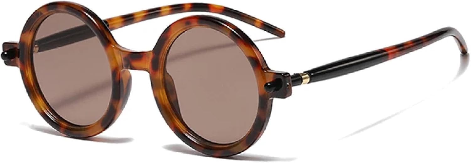 Популярные модные круглые солнцезащитные очки для женщин в стиле ретро с прозрачными линзами, для мужчин, трендовые очки с защитой от УФ-излучения UV400 HHZZYVY, Leopard Tea
Популярные модные круглые солнцезащитные очки для женщин в стиле ретро с прозрачными линзами, для мужчин, трендовые очки с защитой от УФ-излучения UV400 HHZZYVY, Leopard Tea