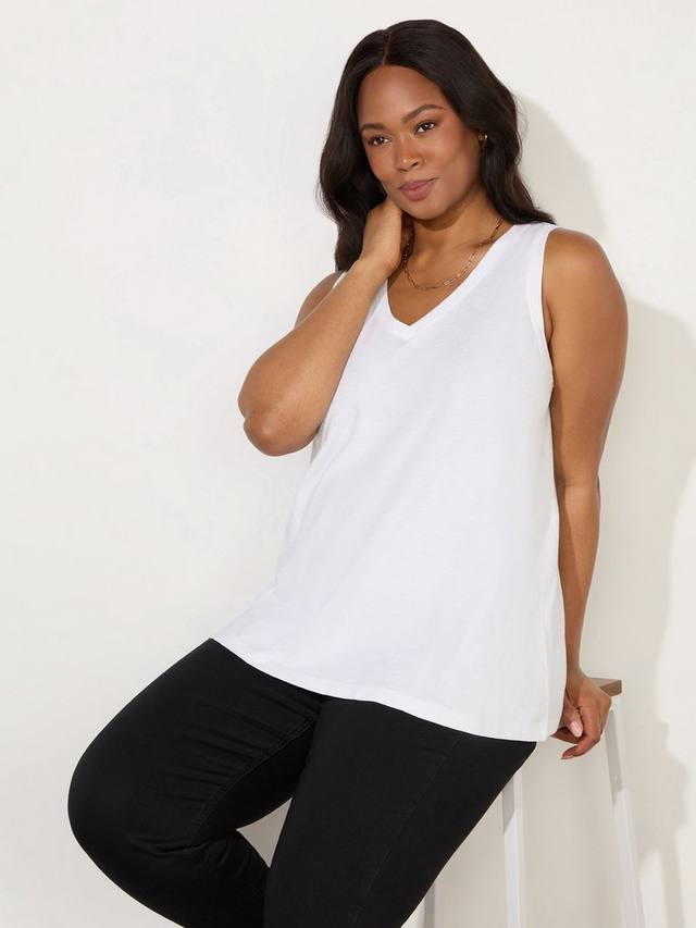 Хлопчатобумажный жилет с v-образным вырезом Live Unlimited, цвет Natural 
Хлопчатобумажный жилет с v-образным вырезом Live Unlimited, цвет Natural