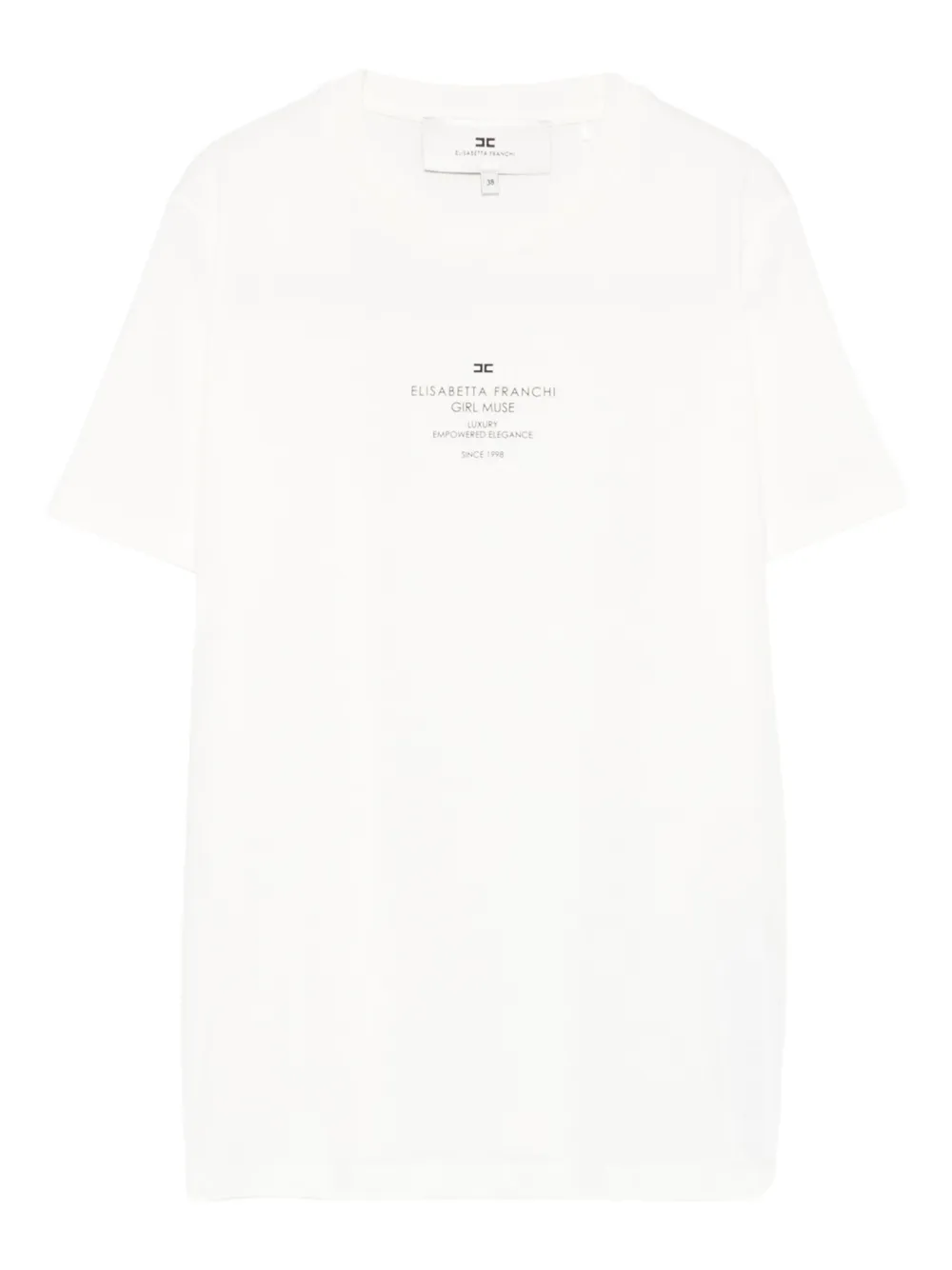 Футболка с логотипом Elisabetta Franchi, белый
Футболка с логотипом Elisabetta Franchi, белый